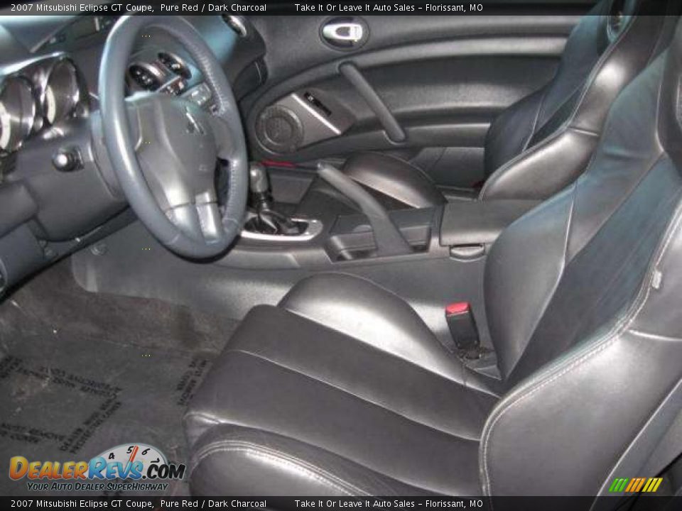 2007 Mitsubishi Eclipse GT Coupe Pure Red / Dark Charcoal Photo #17