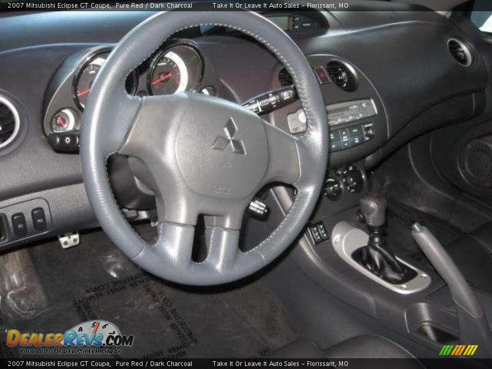 2007 Mitsubishi Eclipse GT Coupe Pure Red / Dark Charcoal Photo #18