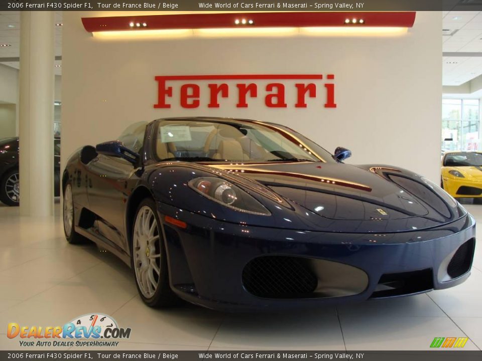2006 Ferrari F430 Spider F1 Tour de France Blue / Beige Photo #1