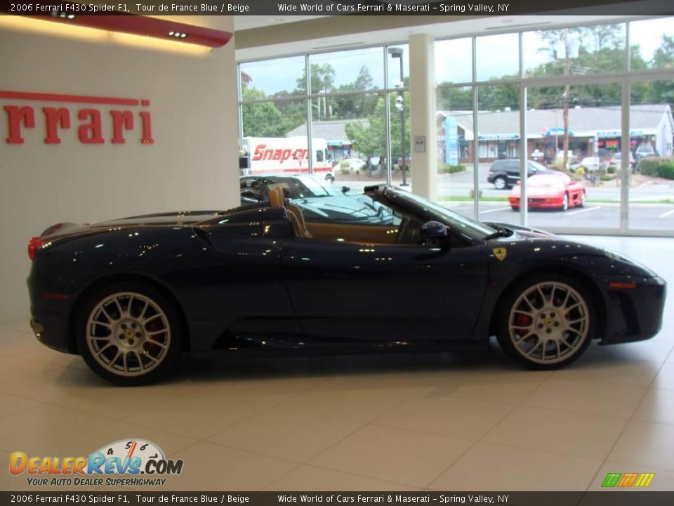 2006 Ferrari F430 Spider F1 Tour de France Blue / Beige Photo #4
