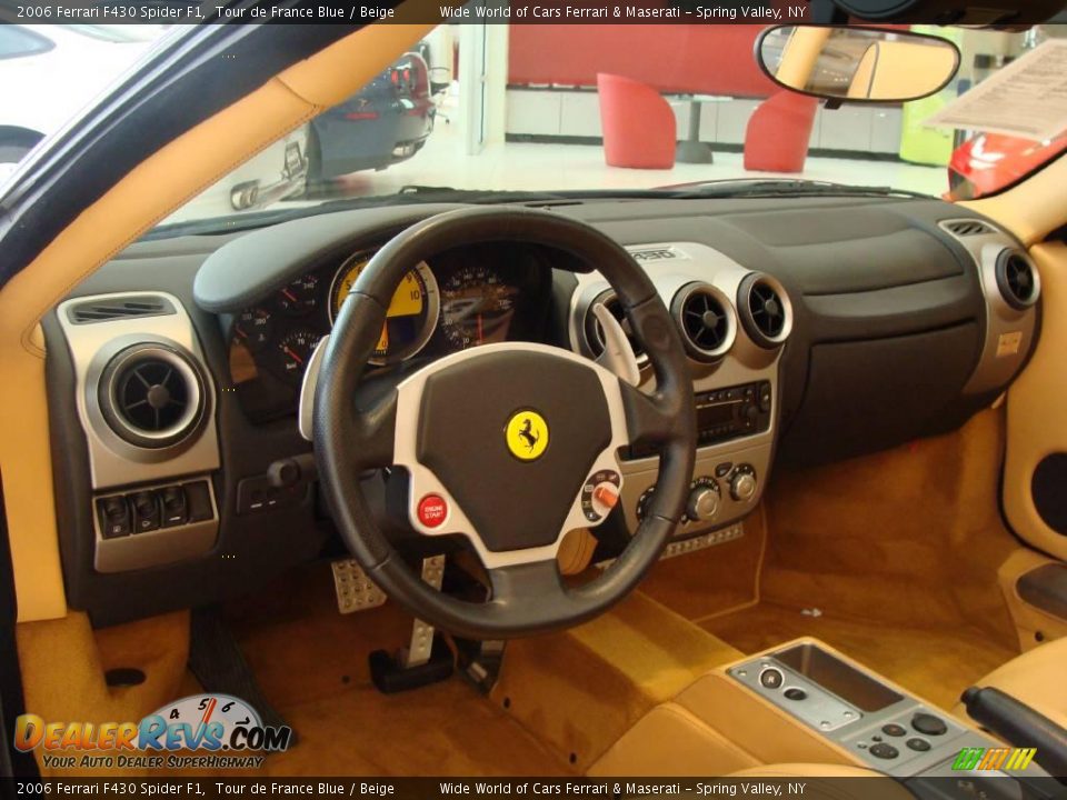 2006 Ferrari F430 Spider F1 Tour de France Blue / Beige Photo #6