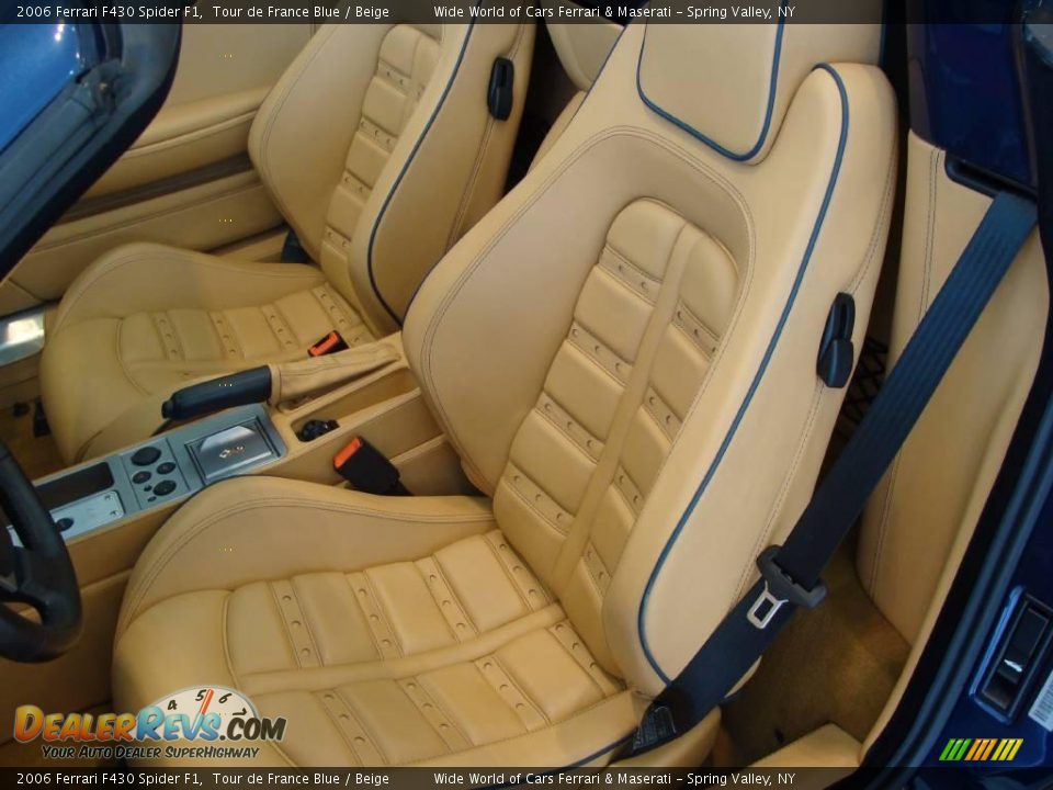 2006 Ferrari F430 Spider F1 Tour de France Blue / Beige Photo #8