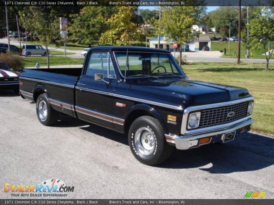 1971 Chevrolet C/K C10 Series Cheyenne Black / Black Photo #1