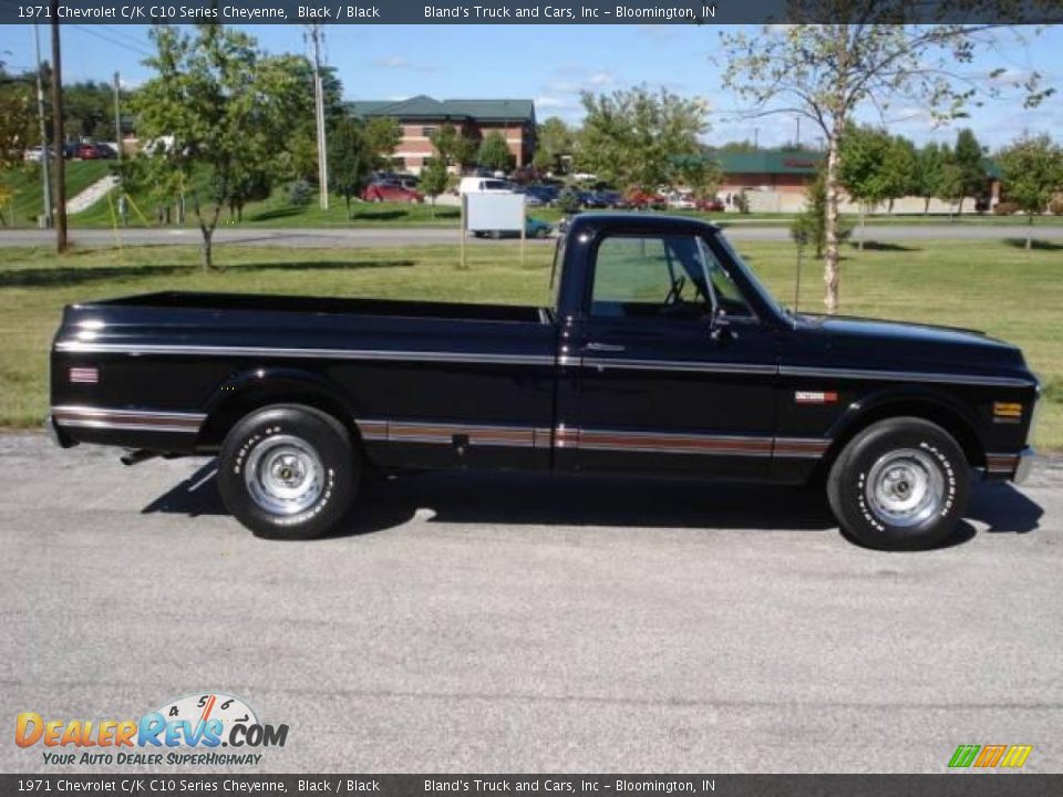1971 Chevrolet C/K C10 Series Cheyenne Black / Black Photo #2