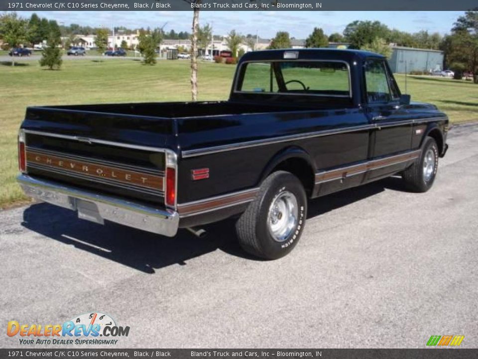 1971 Chevrolet C/K C10 Series Cheyenne Black / Black Photo #3