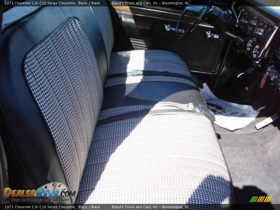 1971 Chevrolet C/K C10 Series Cheyenne Black / Black Photo #4