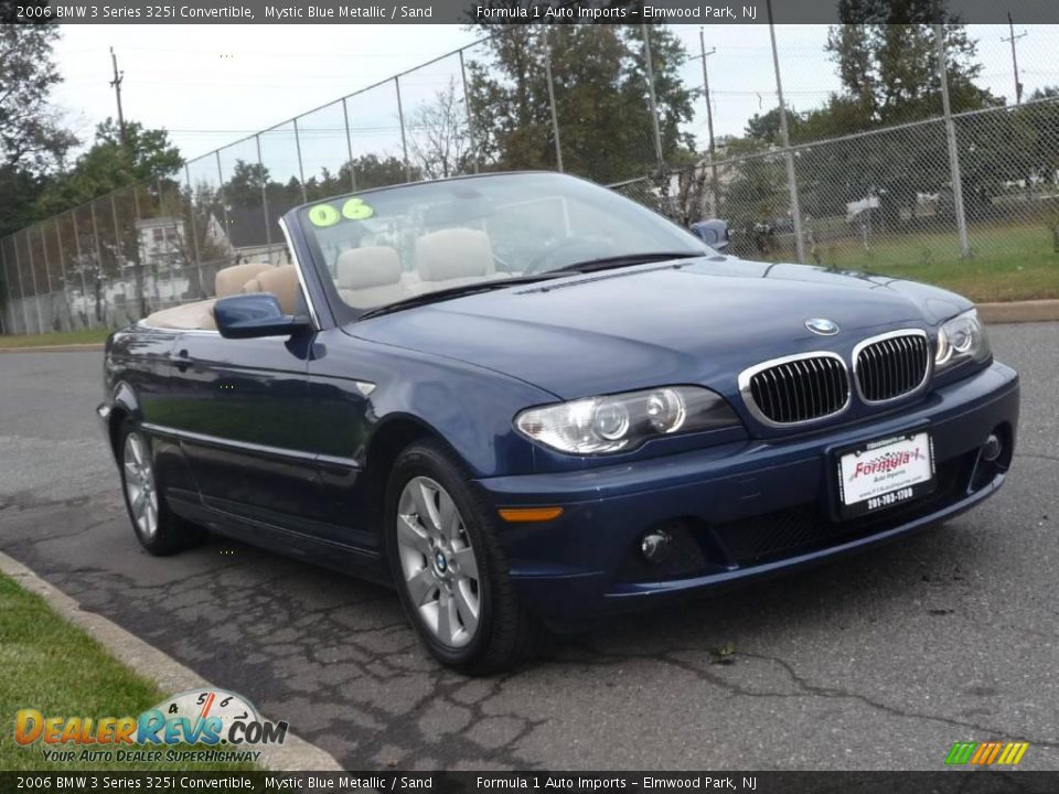 2006 BMW 3 Series 325i Convertible Mystic Blue Metallic / Sand Photo #2