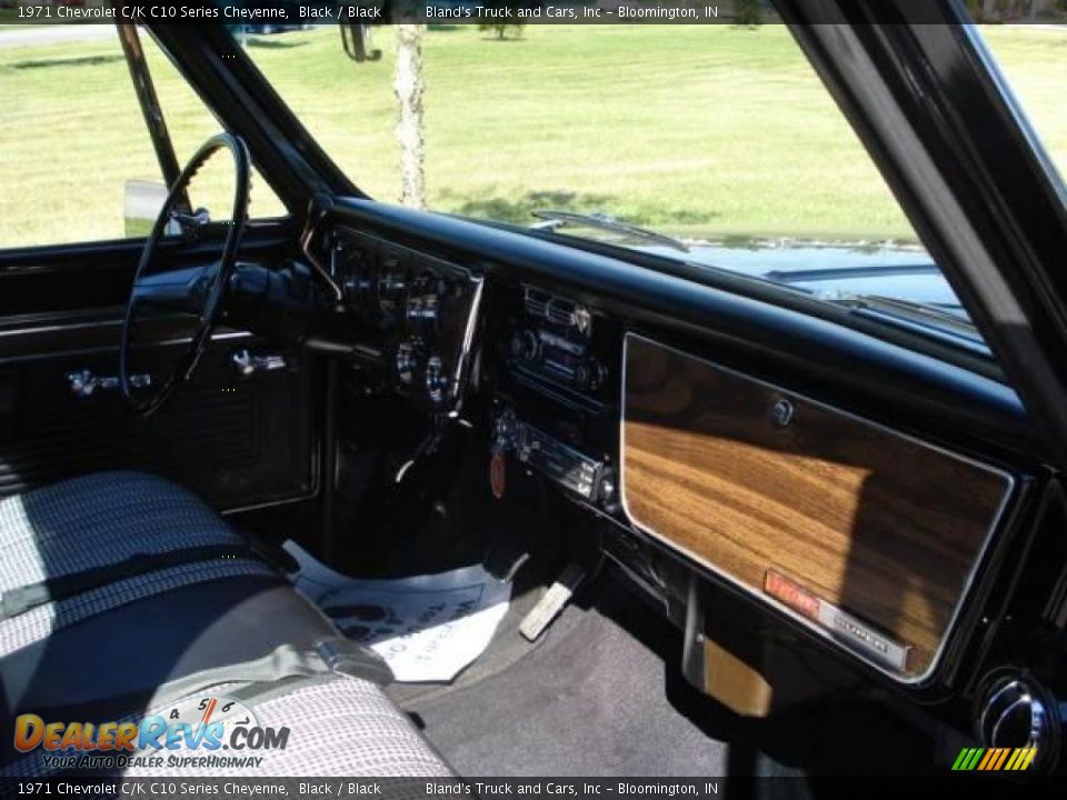 1971 Chevrolet C/K C10 Series Cheyenne Black / Black Photo #5