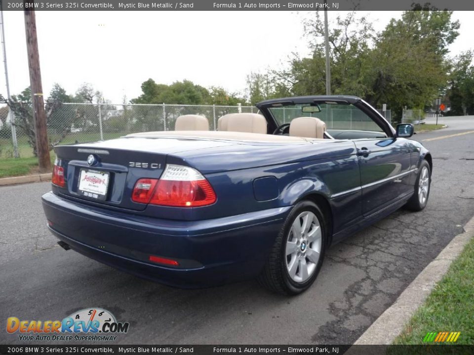 2006 BMW 3 Series 325i Convertible Mystic Blue Metallic / Sand Photo #3