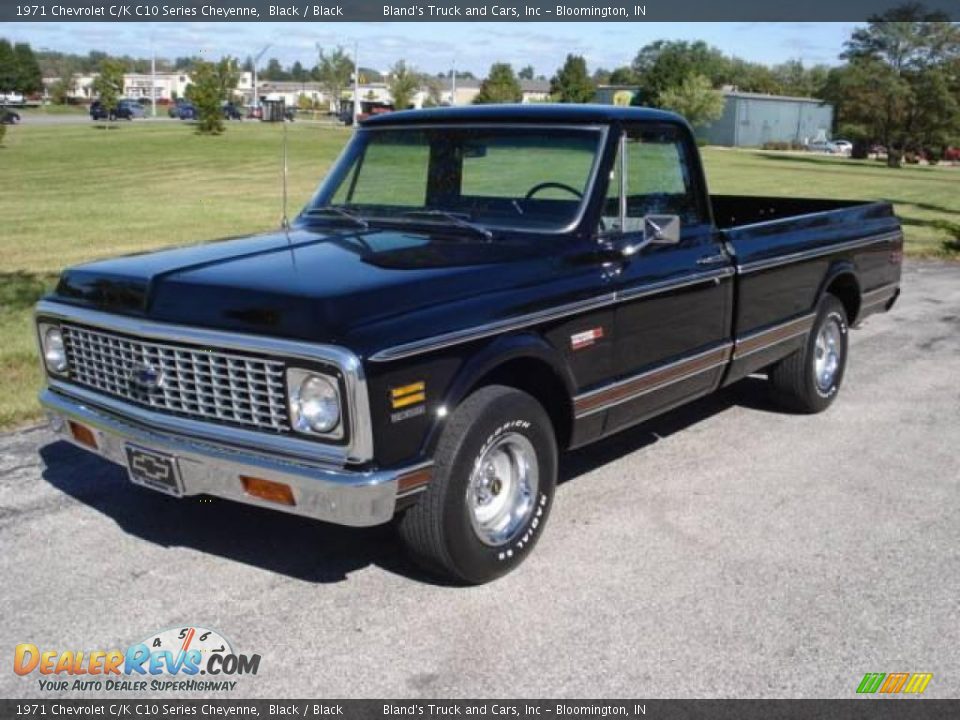 1971 Chevrolet C/K C10 Series Cheyenne Black / Black Photo #6