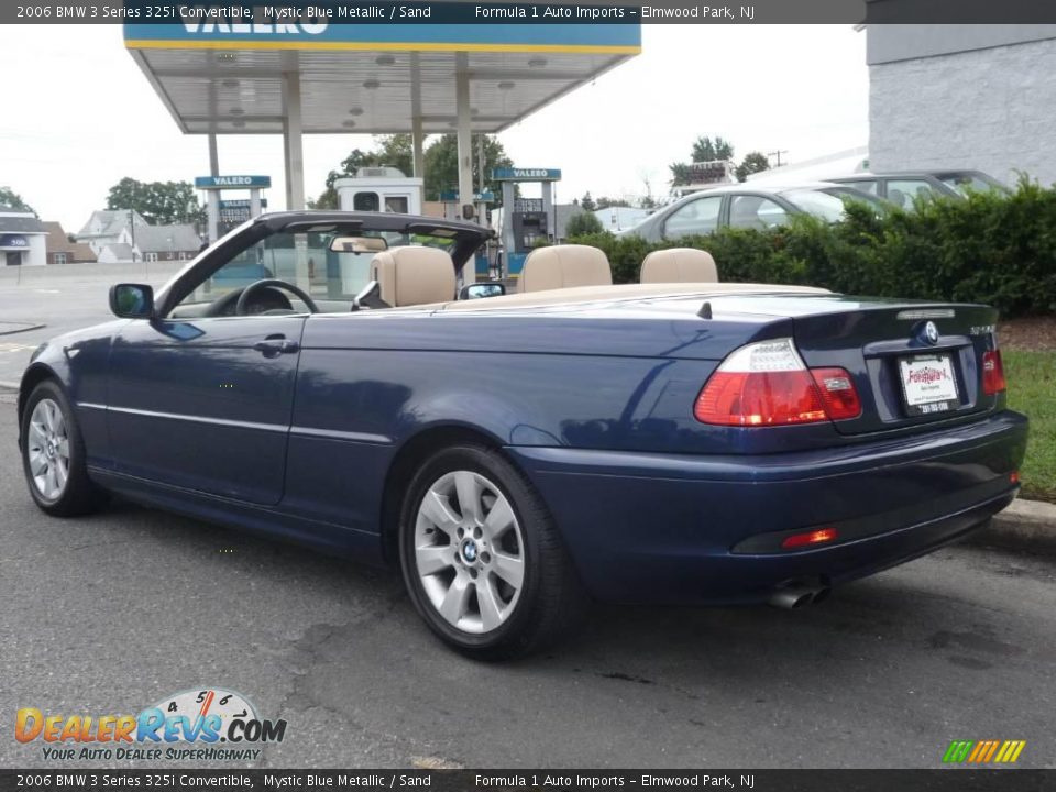 2006 BMW 3 Series 325i Convertible Mystic Blue Metallic / Sand Photo #4
