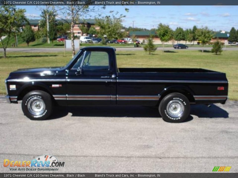 1971 Chevrolet C/K C10 Series Cheyenne Black / Black Photo #7