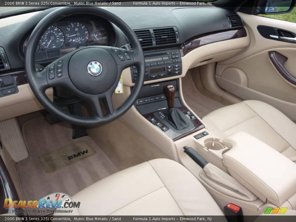 2006 BMW 3 Series 325i Convertible Mystic Blue Metallic / Sand Photo #5