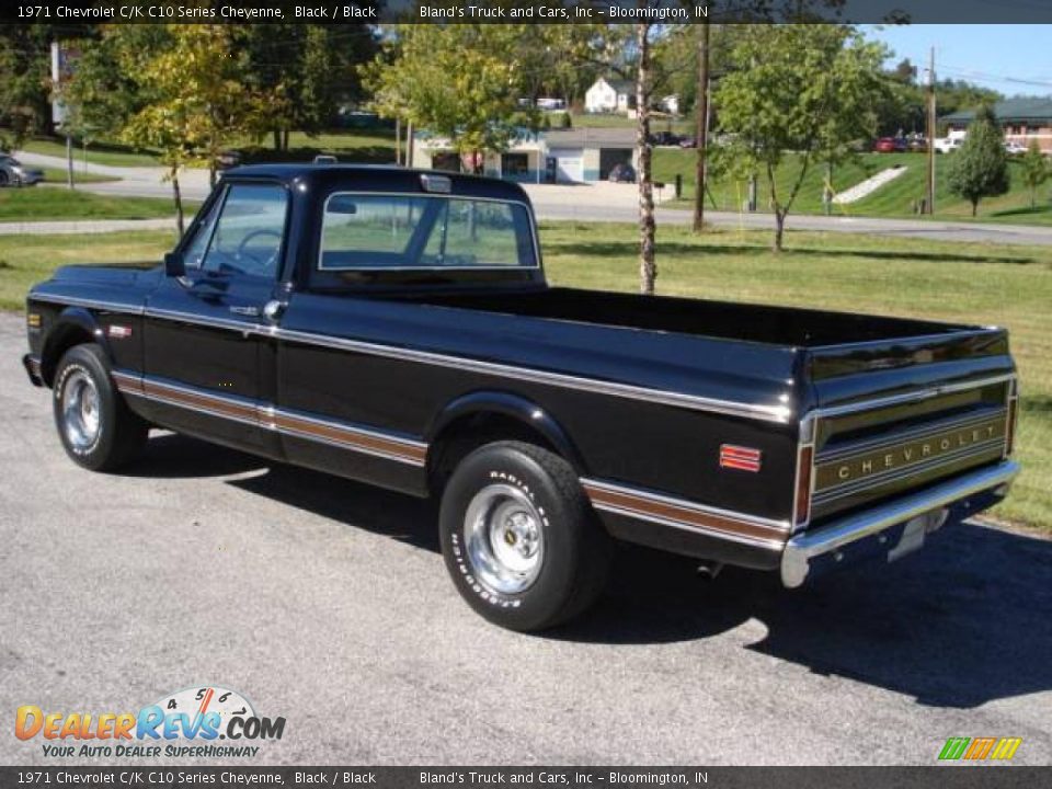 1971 Chevrolet C/K C10 Series Cheyenne Black / Black Photo #8