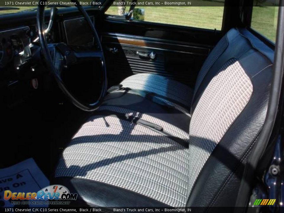 1971 Chevrolet C/K C10 Series Cheyenne Black / Black Photo #9