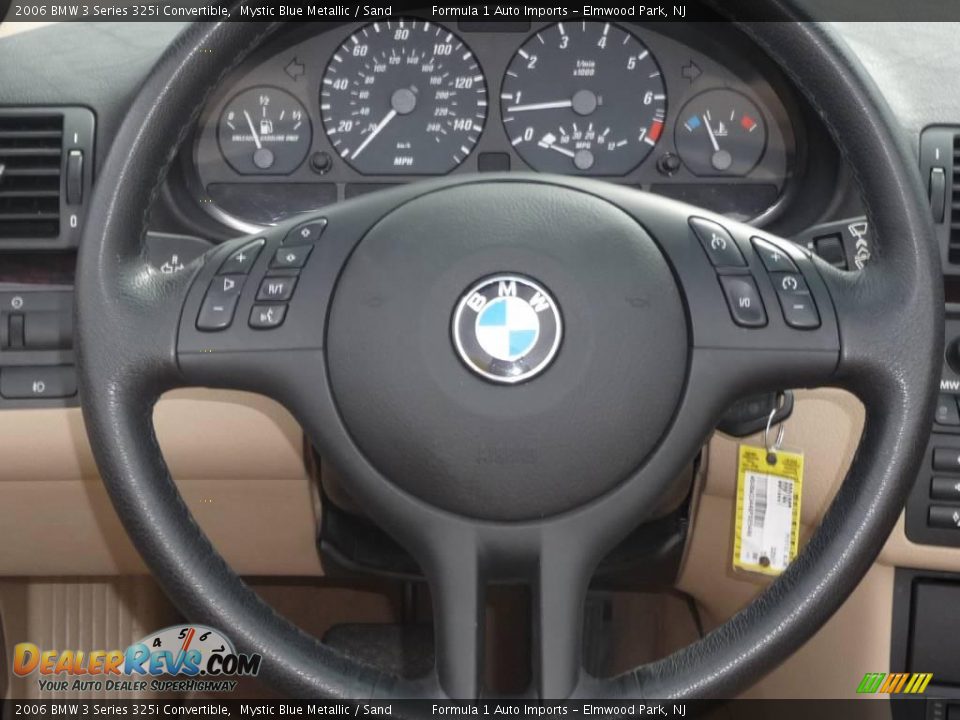 2006 BMW 3 Series 325i Convertible Mystic Blue Metallic / Sand Photo #11