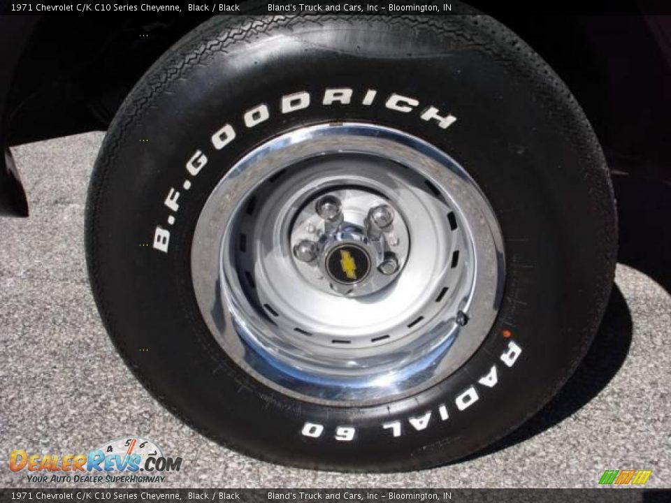 1971 Chevrolet C/K C10 Series Cheyenne Black / Black Photo #15