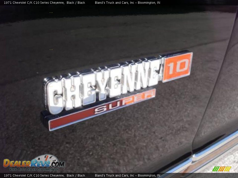1971 Chevrolet C/K C10 Series Cheyenne Black / Black Photo #17