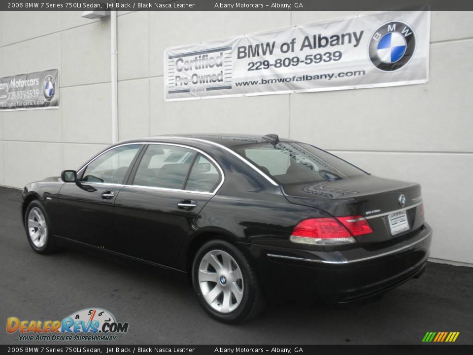 2006 BMW 7 Series 750Li Sedan Jet Black / Black Nasca Leather Photo #3