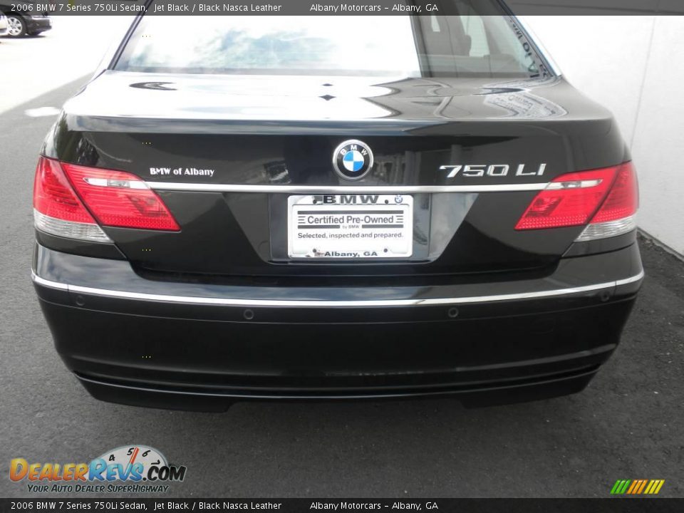 2006 BMW 7 Series 750Li Sedan Jet Black / Black Nasca Leather Photo #4