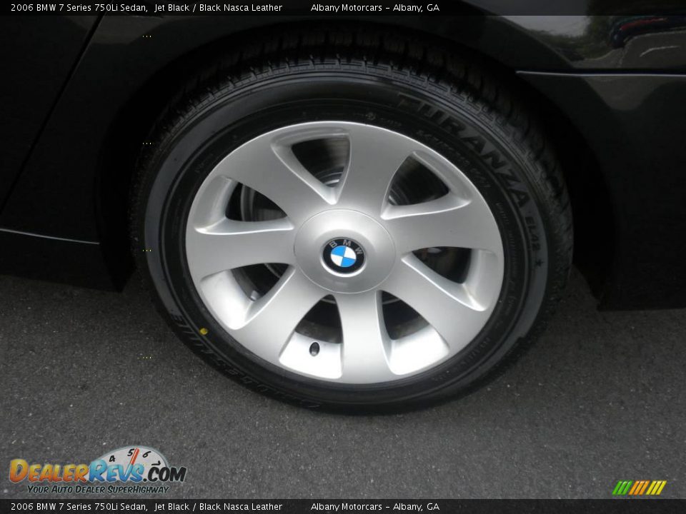 2006 BMW 7 Series 750Li Sedan Jet Black / Black Nasca Leather Photo #5