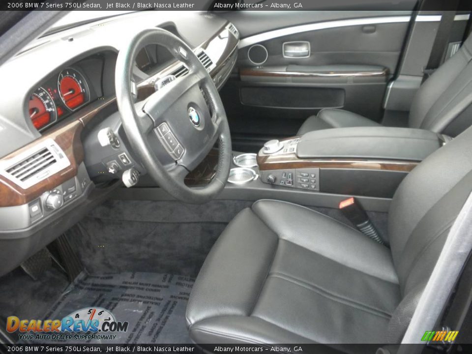 2006 BMW 7 Series 750Li Sedan Jet Black / Black Nasca Leather Photo #6