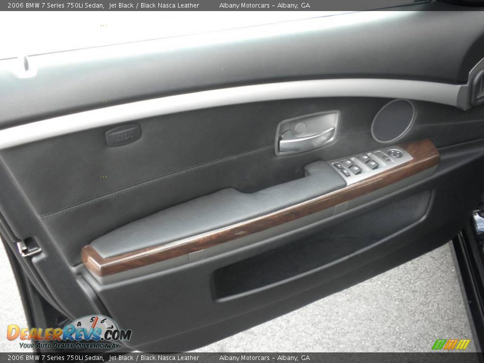 2006 BMW 7 Series 750Li Sedan Jet Black / Black Nasca Leather Photo #7