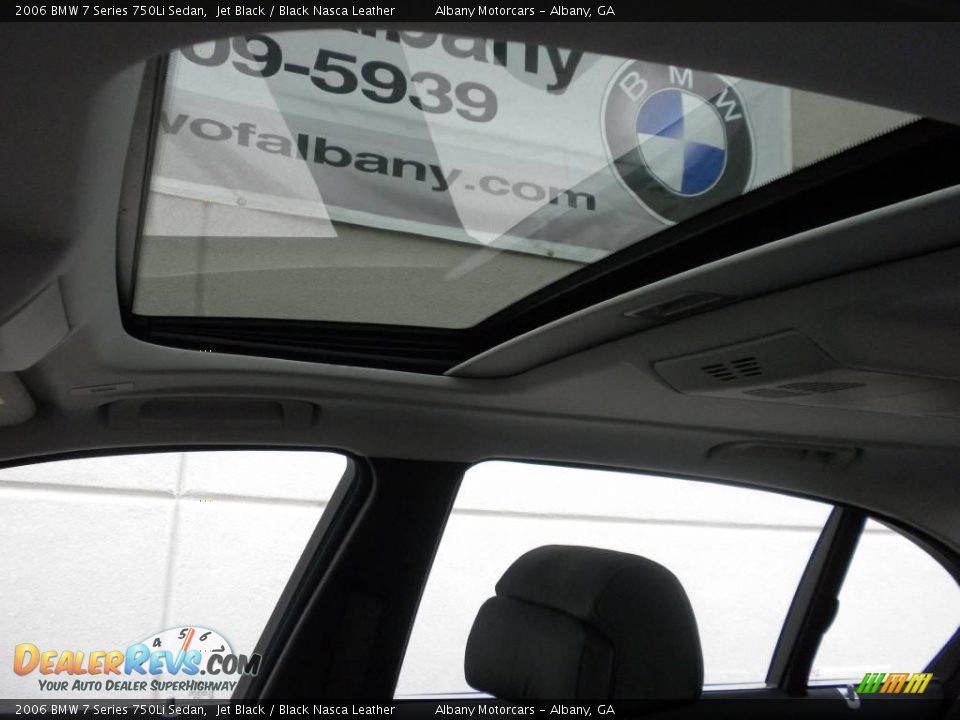 2006 BMW 7 Series 750Li Sedan Jet Black / Black Nasca Leather Photo #8