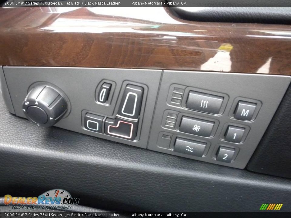 2006 BMW 7 Series 750Li Sedan Jet Black / Black Nasca Leather Photo #11