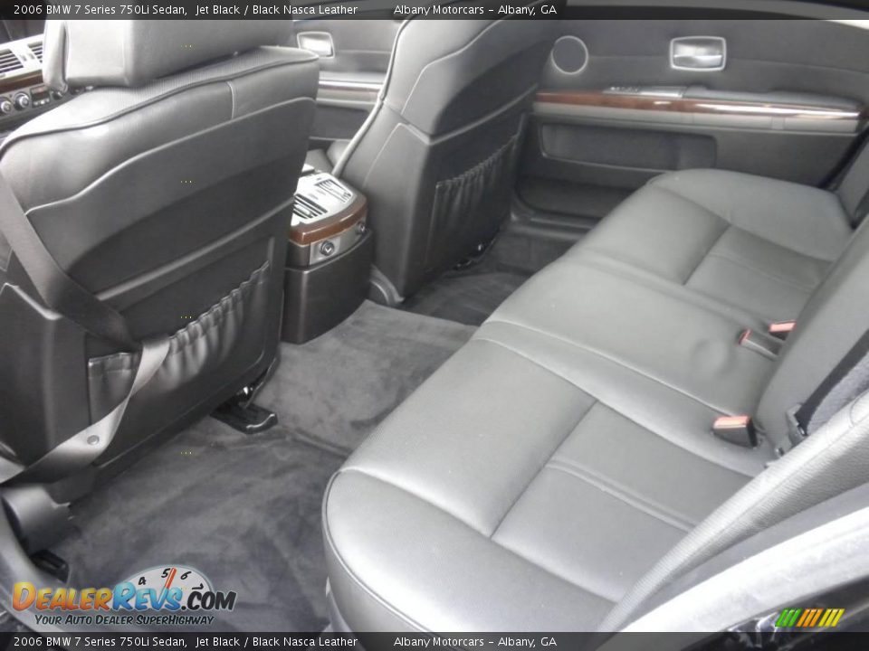 2006 BMW 7 Series 750Li Sedan Jet Black / Black Nasca Leather Photo #12