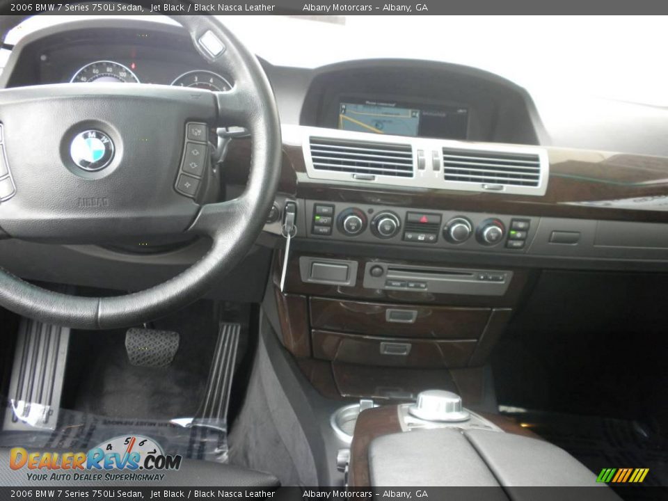 2006 BMW 7 Series 750Li Sedan Jet Black / Black Nasca Leather Photo #14