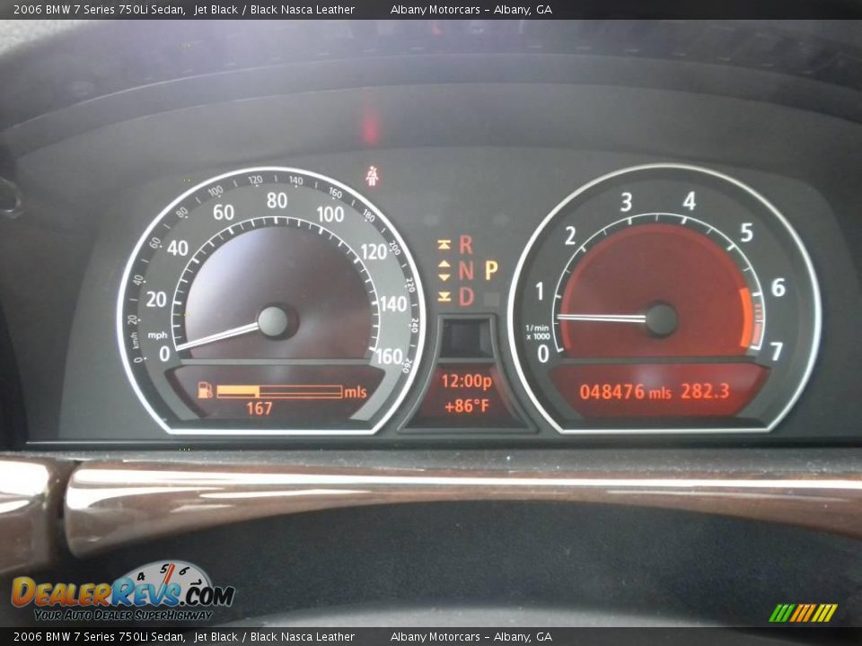 2006 BMW 7 Series 750Li Sedan Jet Black / Black Nasca Leather Photo #16