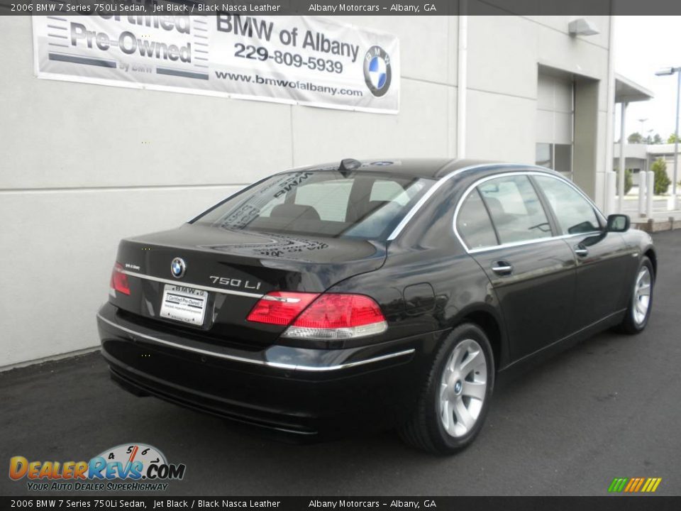 2006 BMW 7 Series 750Li Sedan Jet Black / Black Nasca Leather Photo #22