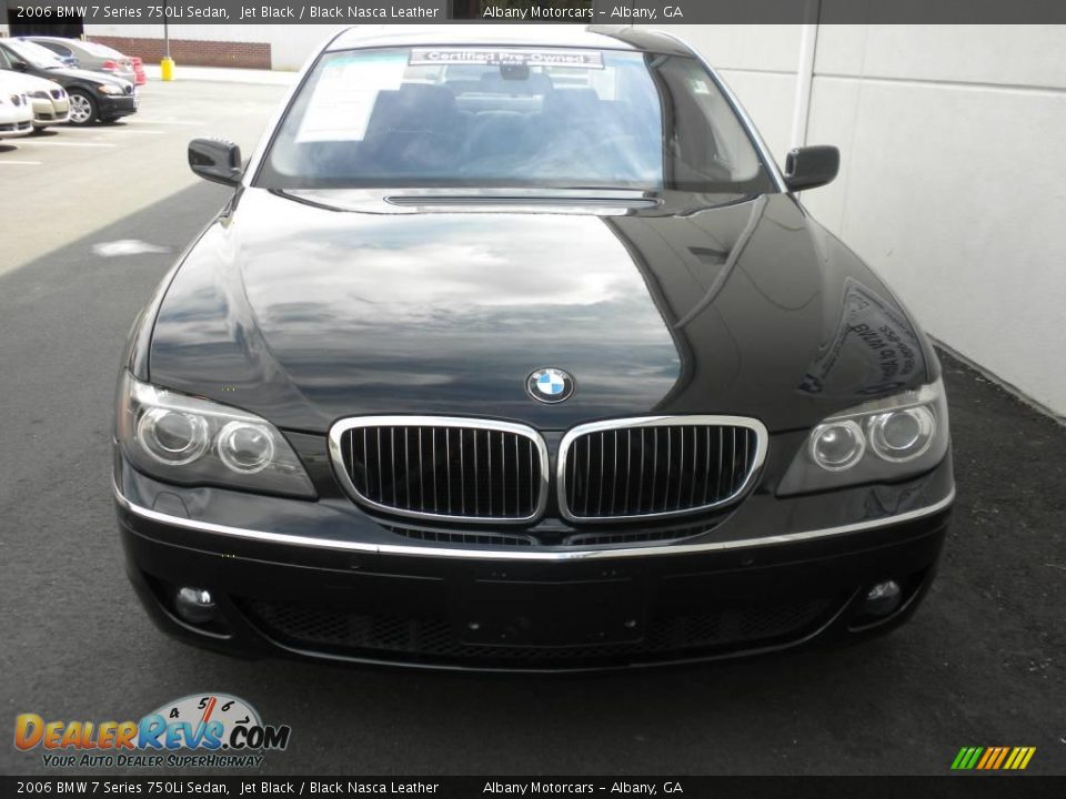 2006 BMW 7 Series 750Li Sedan Jet Black / Black Nasca Leather Photo #25