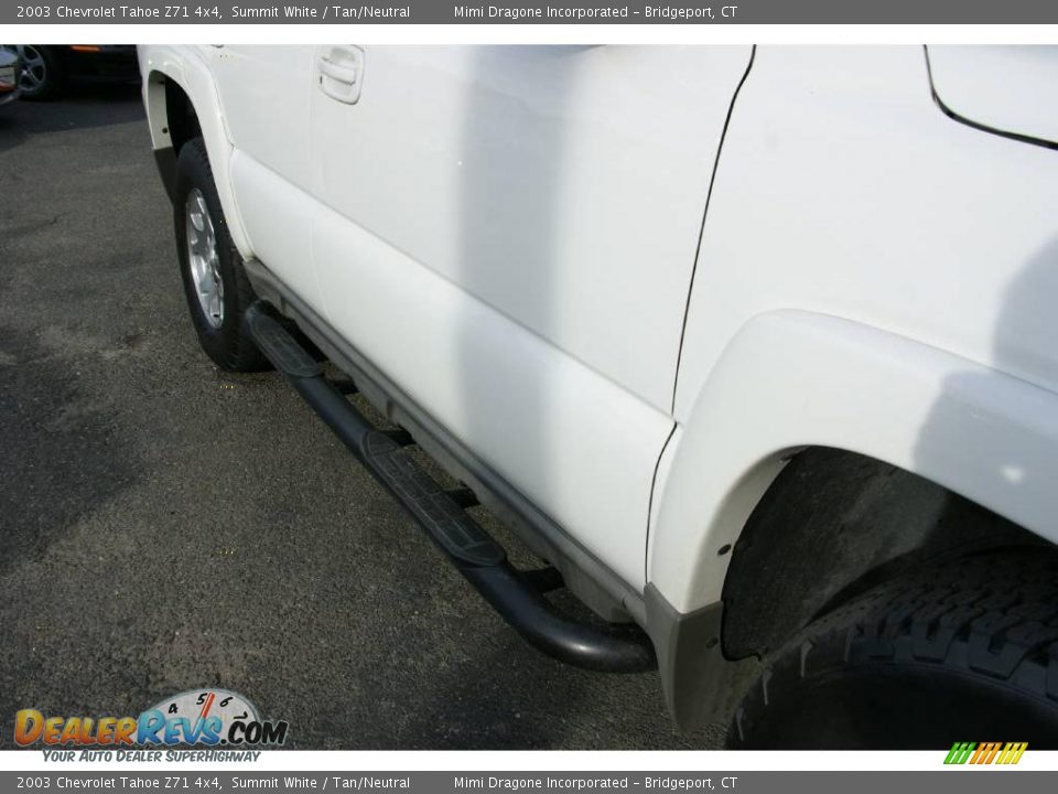 2003 Chevrolet Tahoe Z71 4x4 Summit White / Tan/Neutral Photo #21