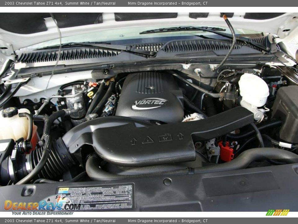 2003 Chevrolet Tahoe Z71 4x4 Summit White / Tan/Neutral Photo #22