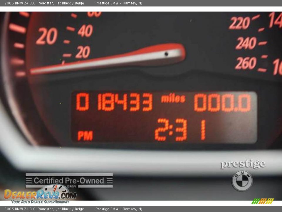 2006 BMW Z4 3.0i Roadster Jet Black / Beige Photo #3