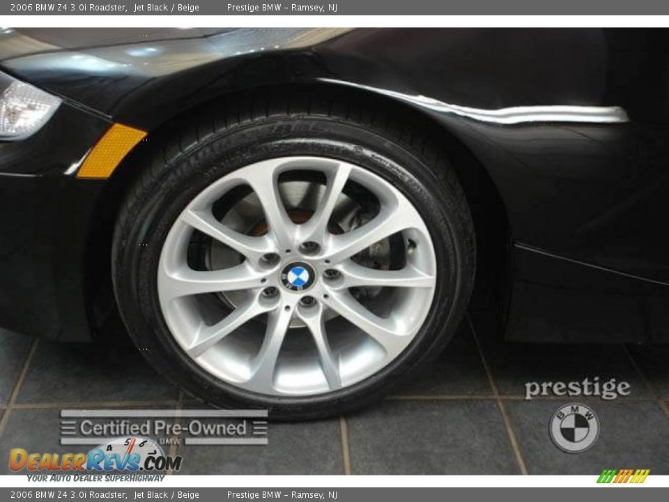 2006 BMW Z4 3.0i Roadster Jet Black / Beige Photo #7