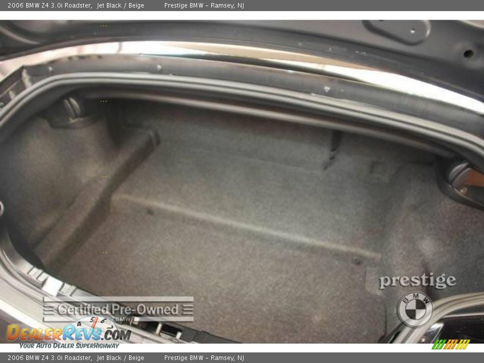 2006 BMW Z4 3.0i Roadster Jet Black / Beige Photo #8