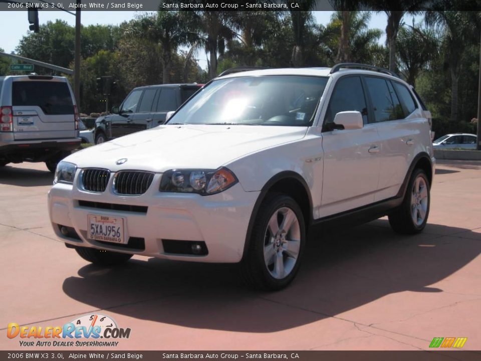2006 BMW X3 3.0i Alpine White / Sand Beige Photo #1