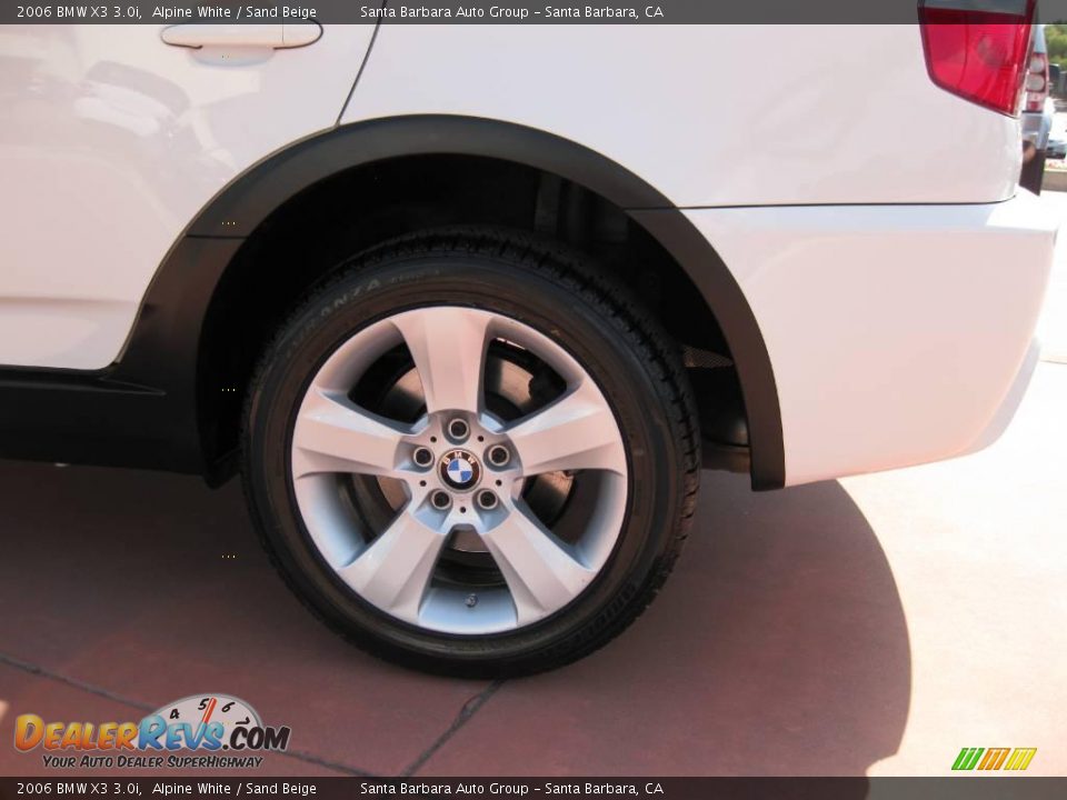 2006 BMW X3 3.0i Alpine White / Sand Beige Photo #7
