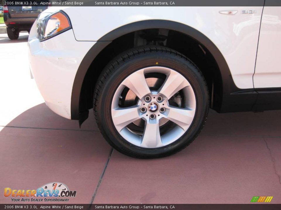2006 BMW X3 3.0i Alpine White / Sand Beige Photo #8