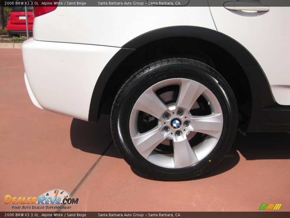 2006 BMW X3 3.0i Alpine White / Sand Beige Photo #10