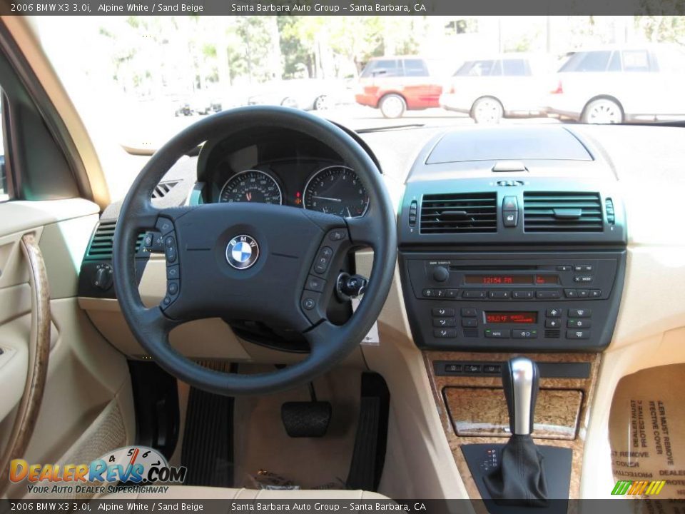 2006 BMW X3 3.0i Alpine White / Sand Beige Photo #13