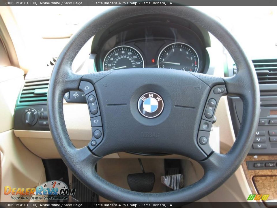 2006 BMW X3 3.0i Alpine White / Sand Beige Photo #14