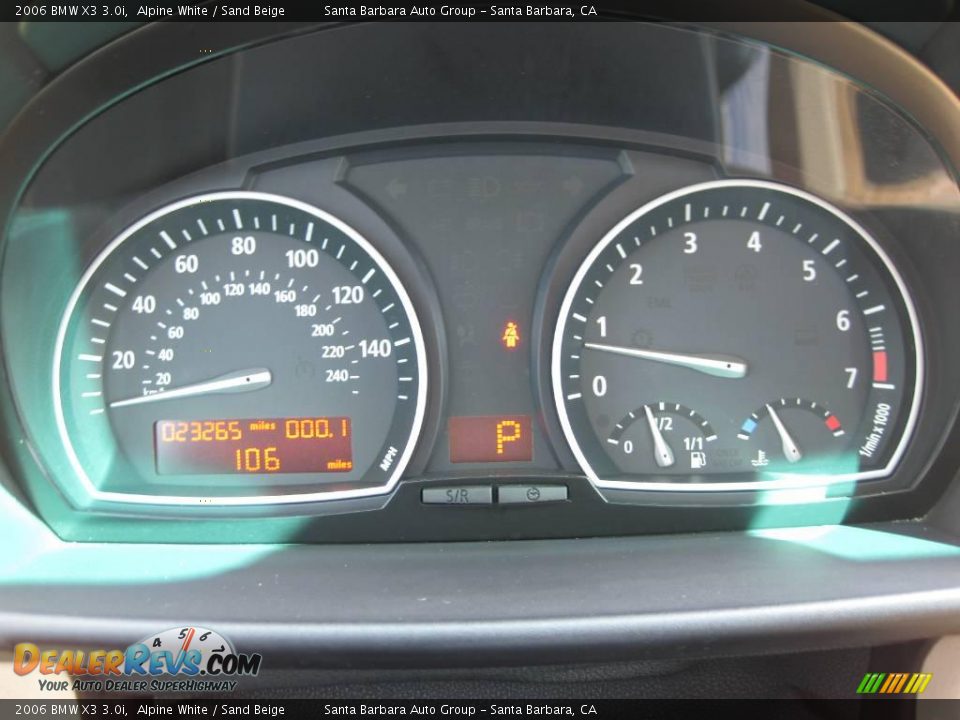 2006 BMW X3 3.0i Alpine White / Sand Beige Photo #15