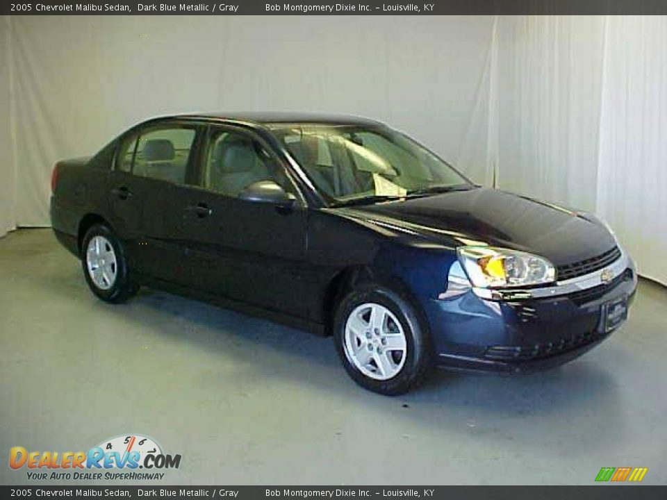 2005 Chevrolet Malibu Sedan Dark Blue Metallic / Gray Photo #1