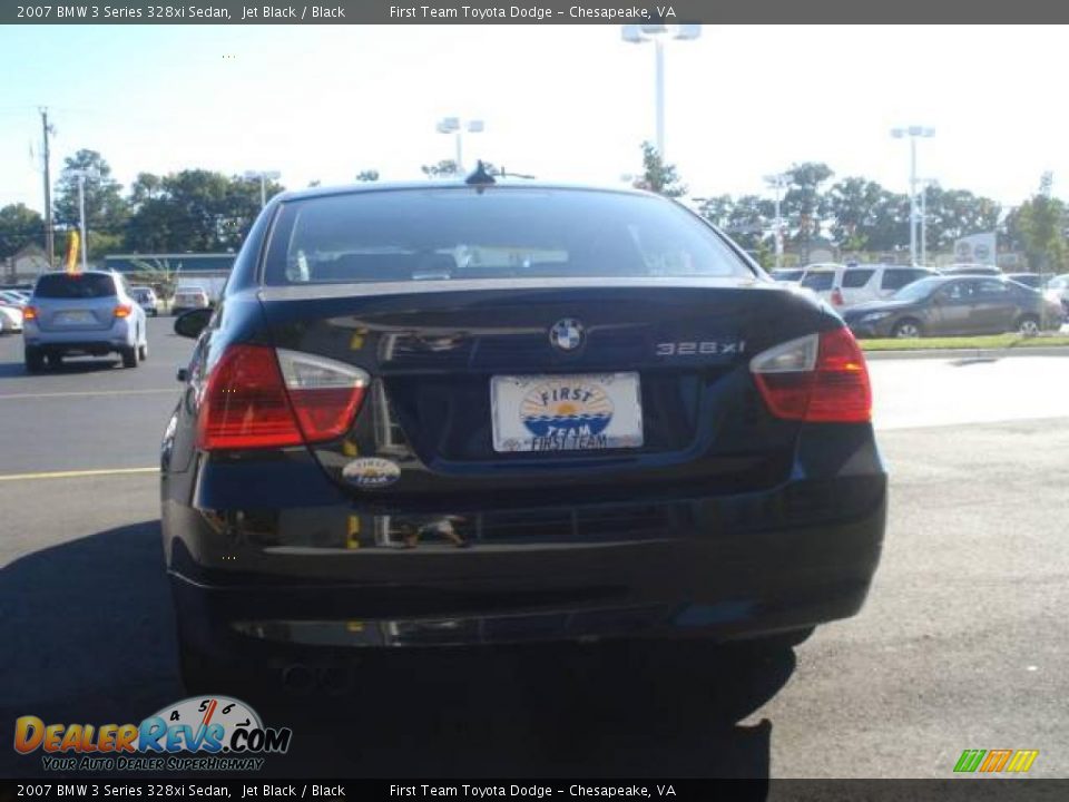 2007 BMW 3 Series 328xi Sedan Jet Black / Black Photo #3