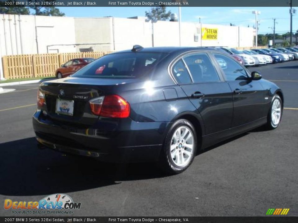 2007 BMW 3 Series 328xi Sedan Jet Black / Black Photo #4