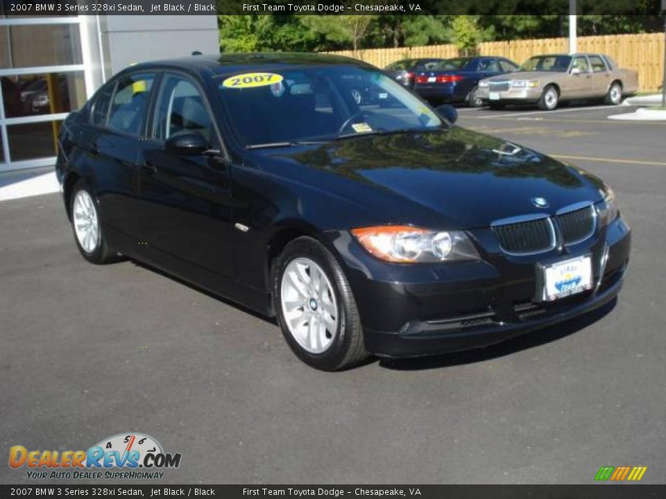 2007 BMW 3 Series 328xi Sedan Jet Black / Black Photo #6